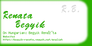 renata begyik business card